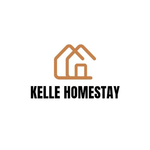 a logo of a house with the words hello homvisor at Kelle Homestay in Sidemen