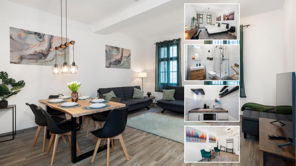 Kuchyň nebo kuchyňský kout v ubytování Nexstay Erlangen Zentrum Komfort für Familien & Gruppen für 6 Gäste