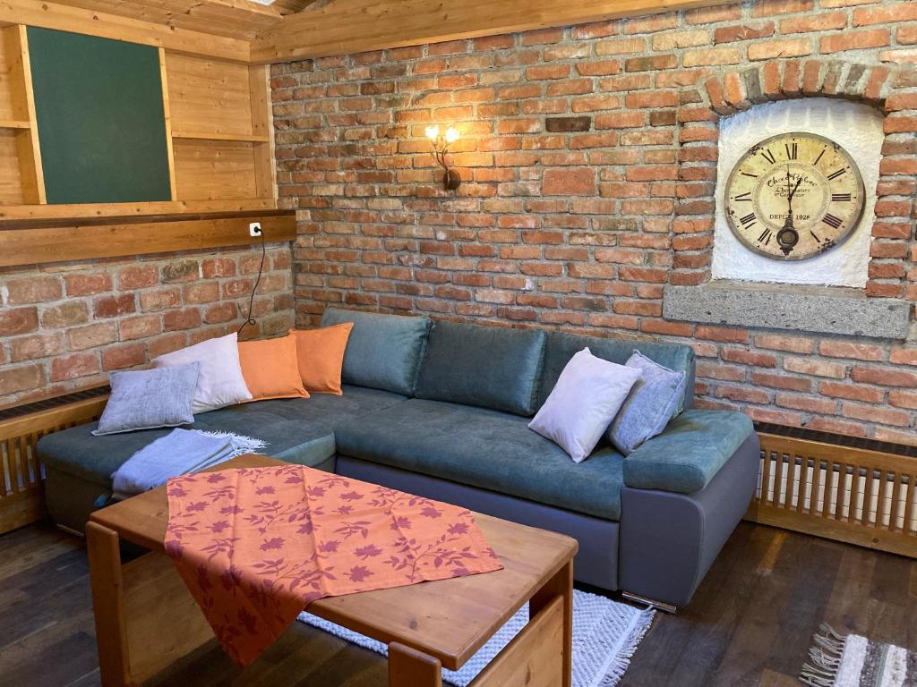 Posezení v ubytování Ferienwohnung Schreiner Innblick
