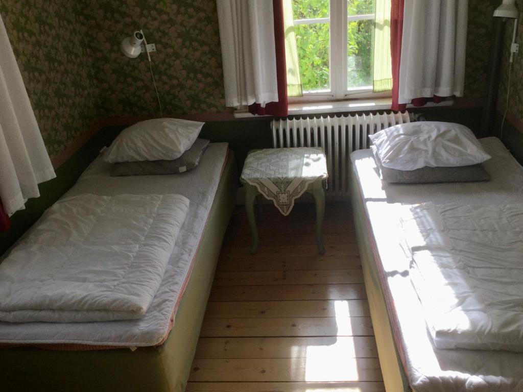 Postel nebo postele na pokoji v ubytování STF Vandrarhem Edsbyn