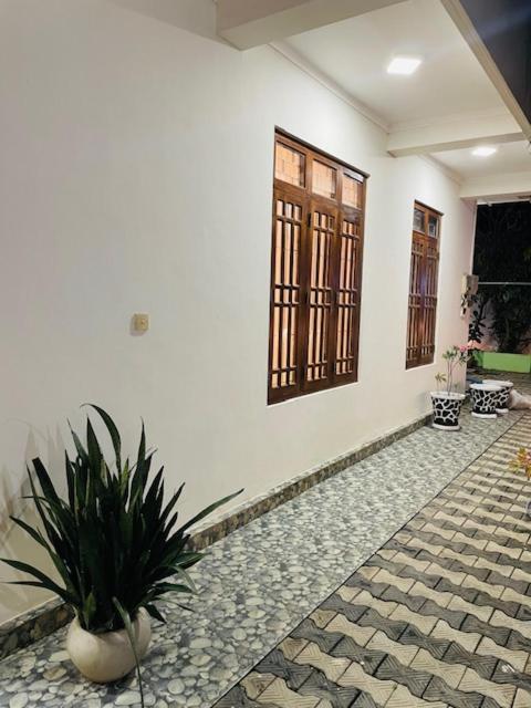 a room with a potted plant and a window at Kanapathiy Rest House in Trincomalee