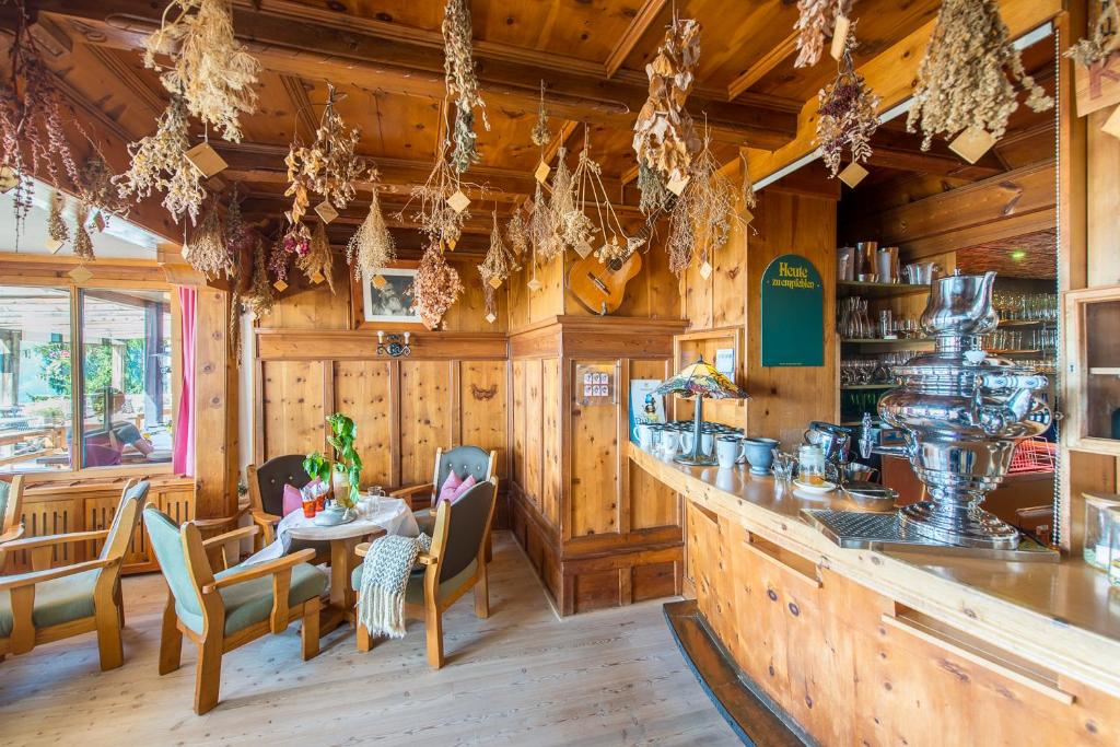 Kuchyň nebo kuchyňský kout v ubytování Biohotel Grafenast