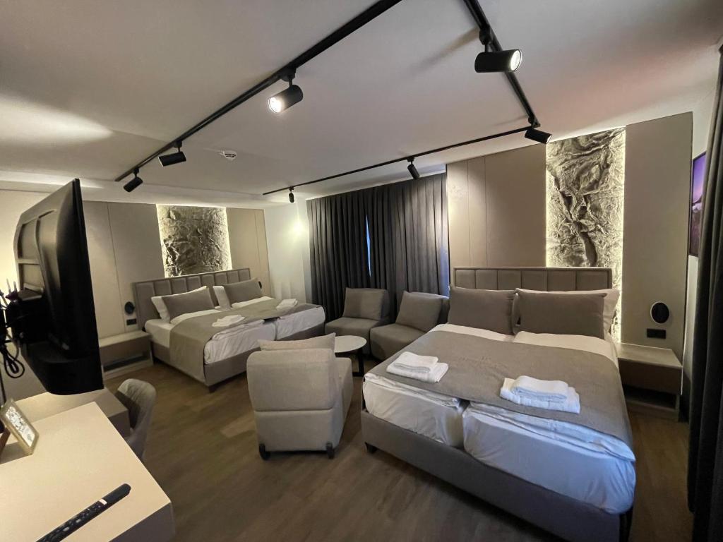 Posezení v ubytování Hotel Heidelux