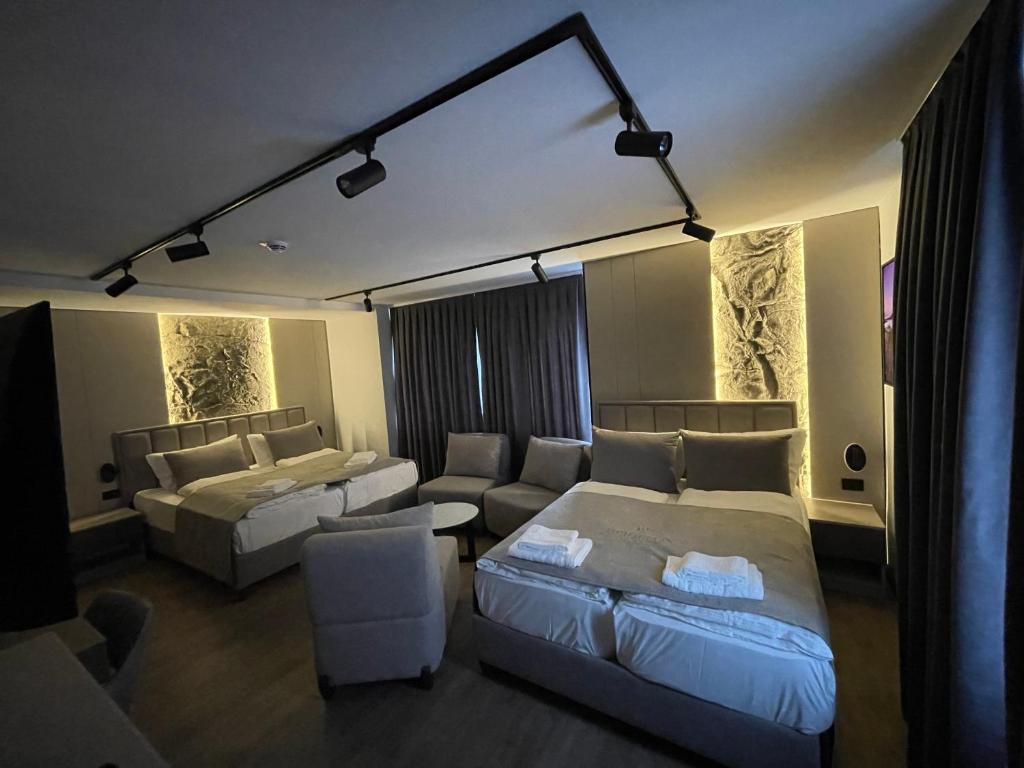 Posezení v ubytování Hotel Heidelux