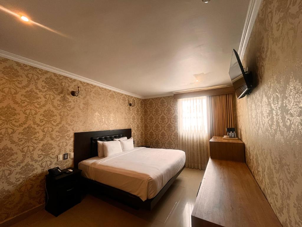 TV a/nebo společenská místnost v ubytování Hotel Palacio Maya