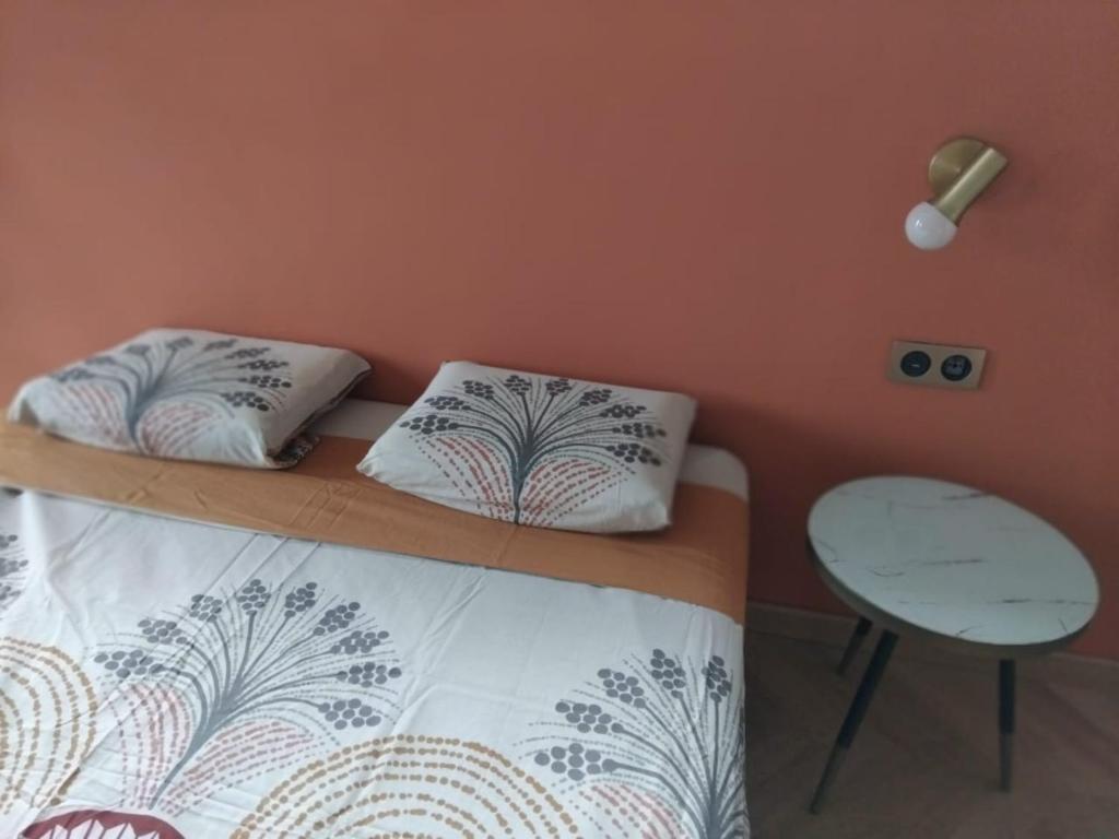Postel nebo postele na pokoji v ubytování Mon Ti Kaz Canot