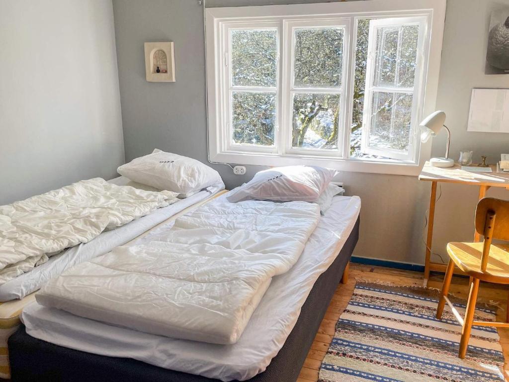 Postel nebo postele na pokoji v ubytování Holiday home SÖLVESBORG XVI