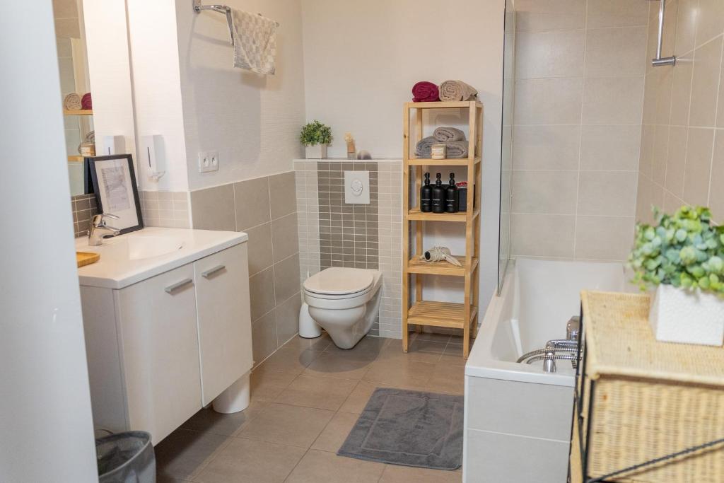Kúpeľňa v ubytovaní City center duplex loft
