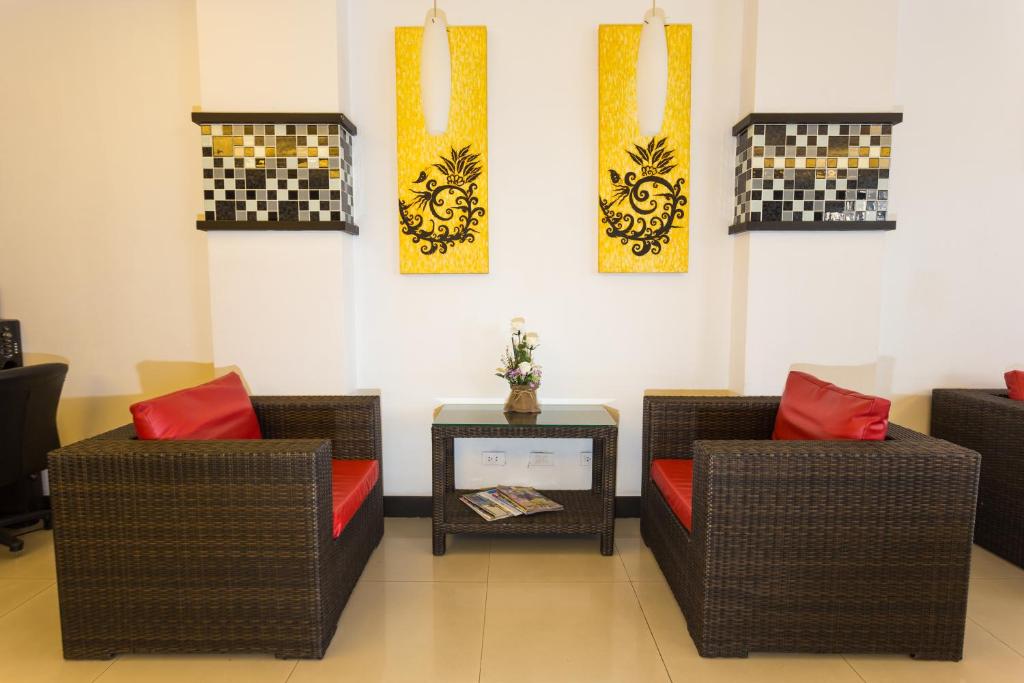 Posezení v ubytování Star House Patong