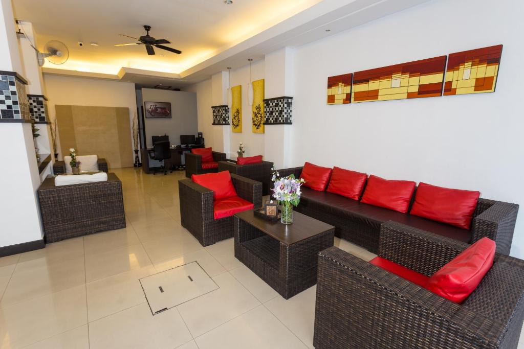 Posezení v ubytování Star House Patong
