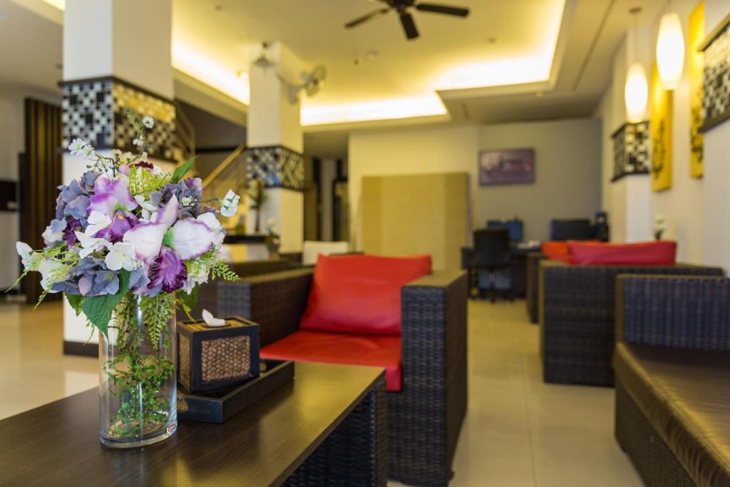 Posezení v ubytování Star House Patong