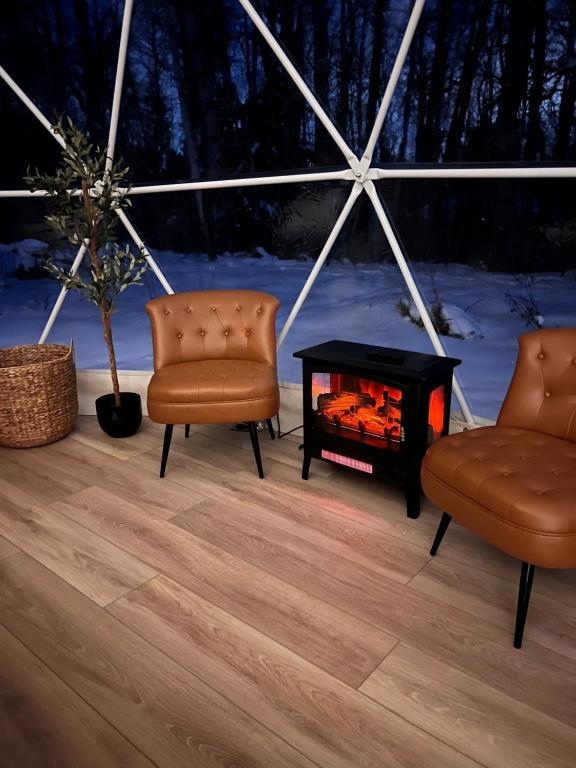 Fotografie z fotogalerie ubytování Experience Luxury Glamping at Ravines Edge Geo Glamping v destinaci Devon