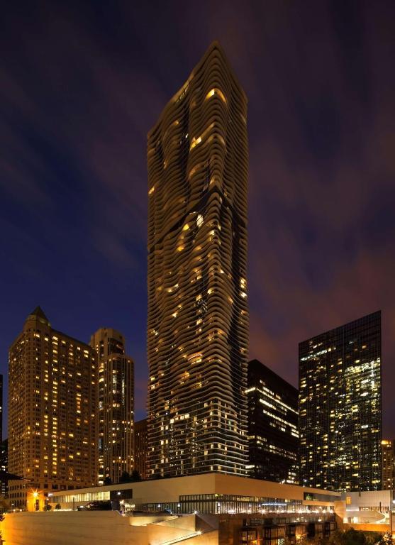 Nespecifikovaný výhled na destinaci Chicago nebo výhled na město při pohledu z hotelu
