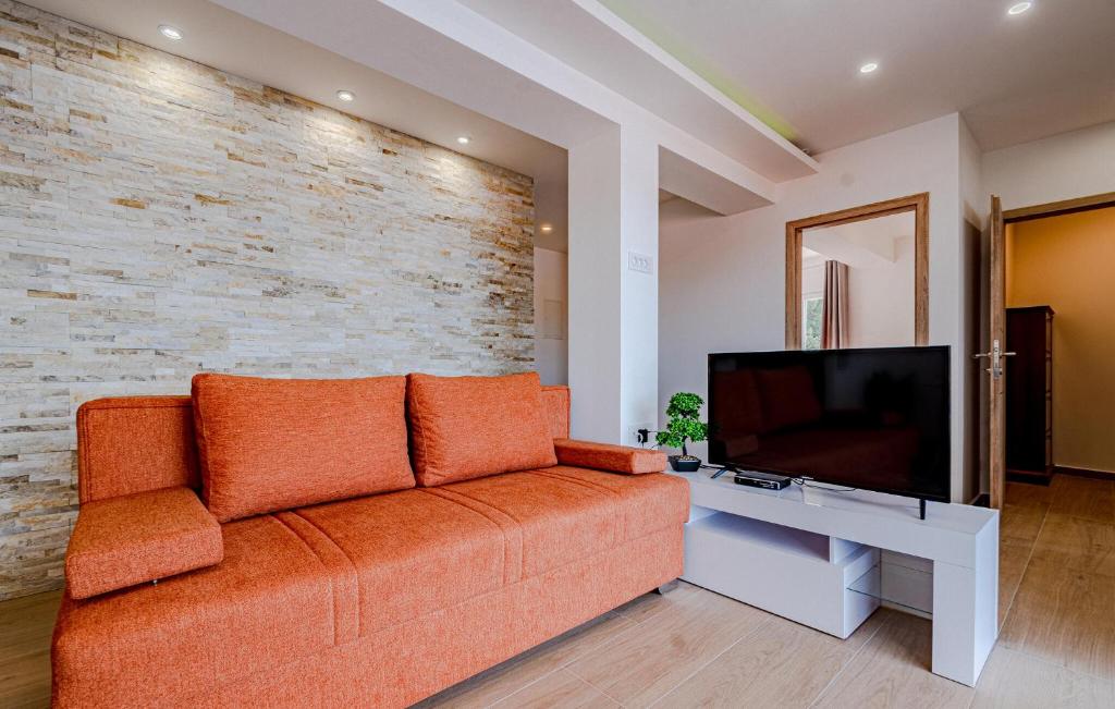 Televízia a/alebo spoločenská miestnosť v ubytovaní Awesome Apartment In Blato