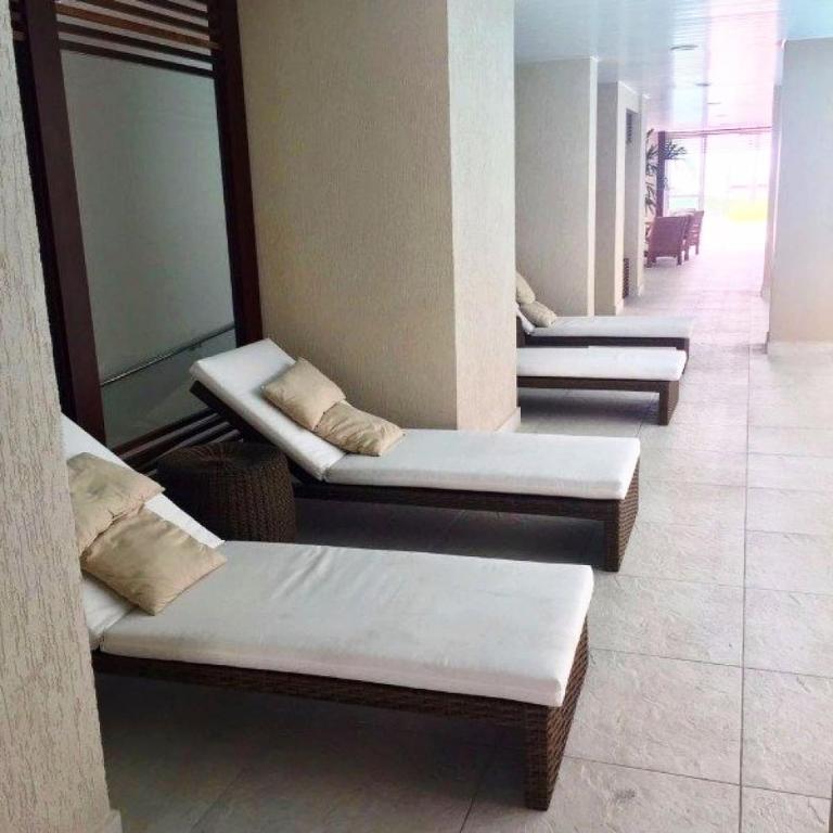 Posezení v ubytování Loft que parece SPA em Belém