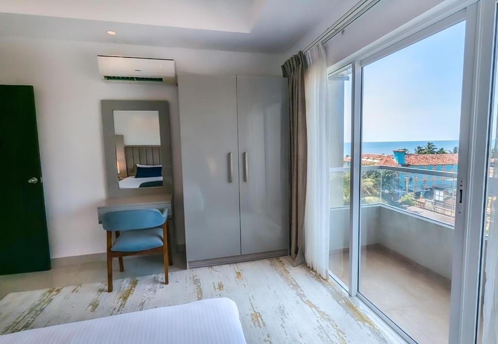 Nespecifikovaný výhled na moře nebo výhled na moře při pohledu z hotelu