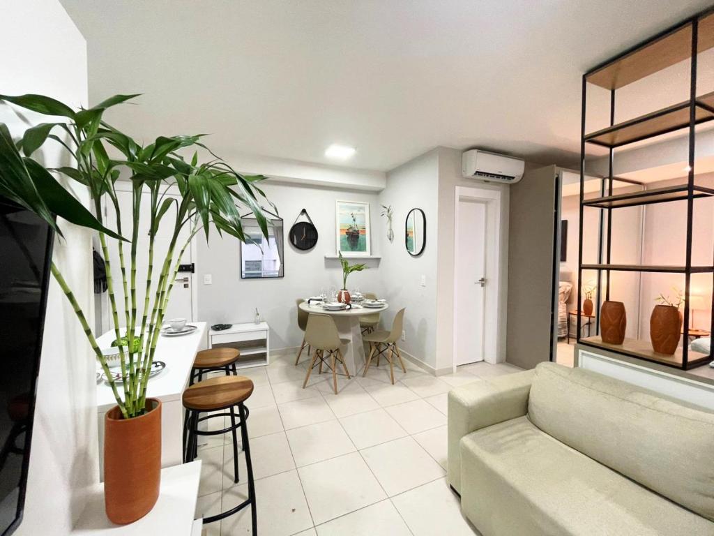 Posezení v ubytování Loft que parece SPA em Belém