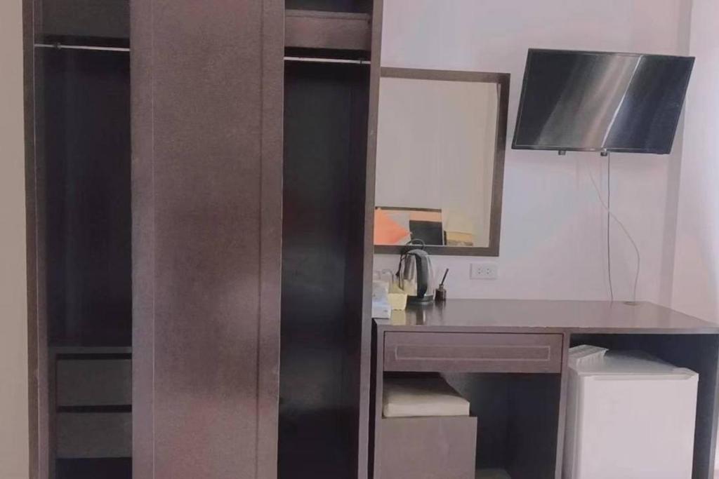Kuchyň nebo kuchyňský kout v ubytování Praew Mansion