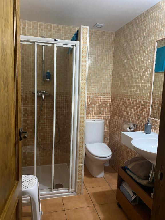 Koupelna v ubytování Apartamentos Chuandervera