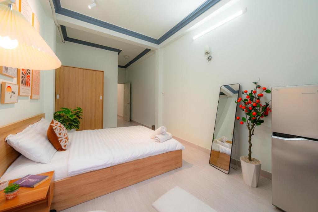 Postel nebo postele na pokoji v ubytování Elysian Home