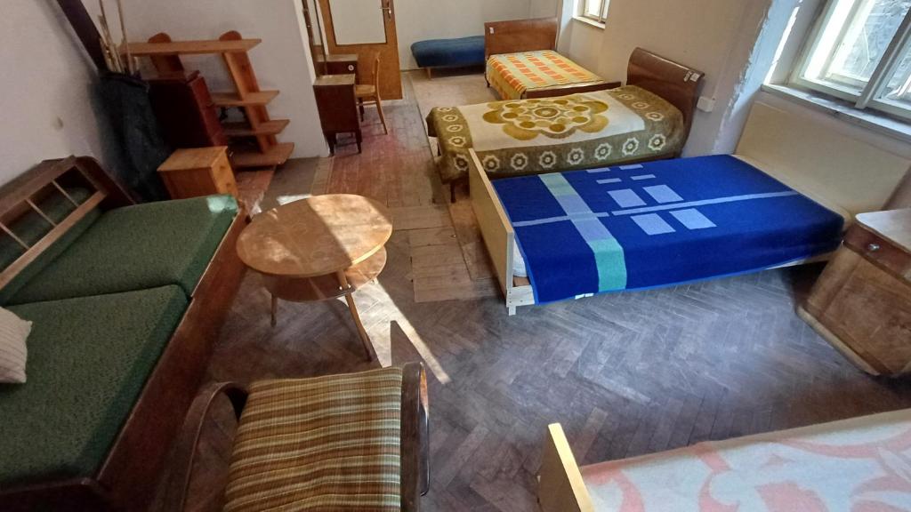 Postel nebo postele na pokoji v ubytování Cesta