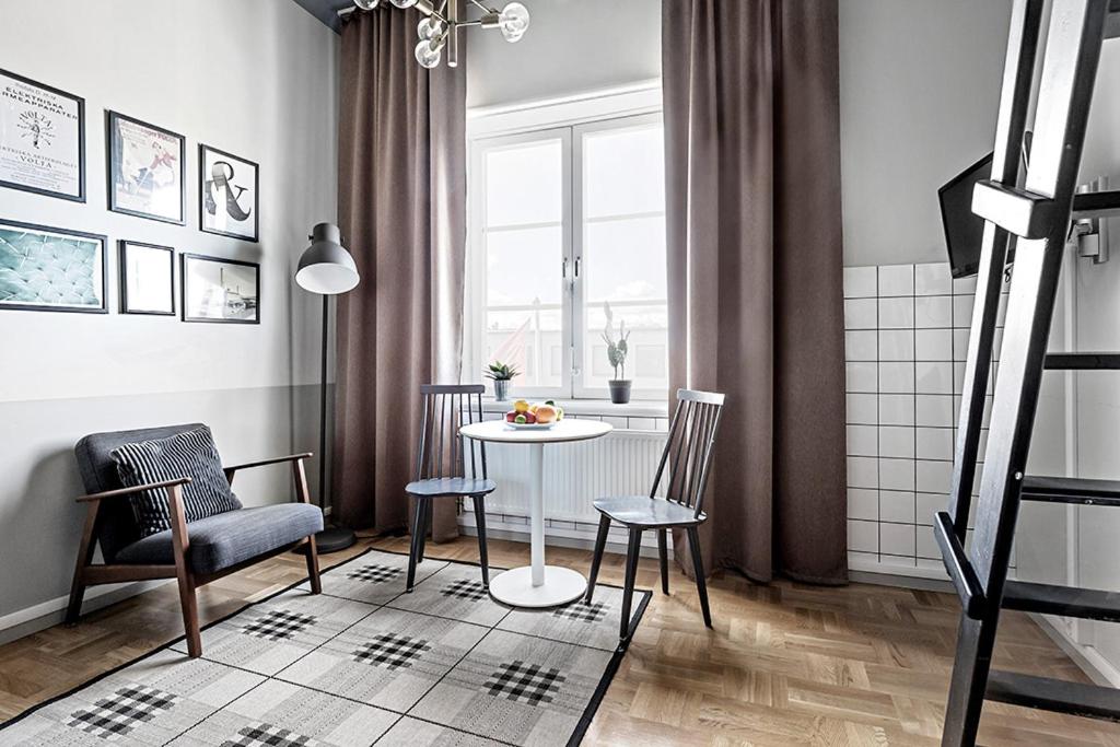 Posezení v ubytování Forenom Aparthotel Stockholm Bromma