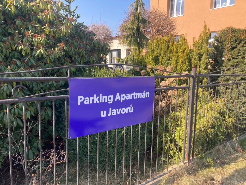 Majutusasutuses Apartmán u Javorů olev sertifikaat, autasu, silt või muu dokument