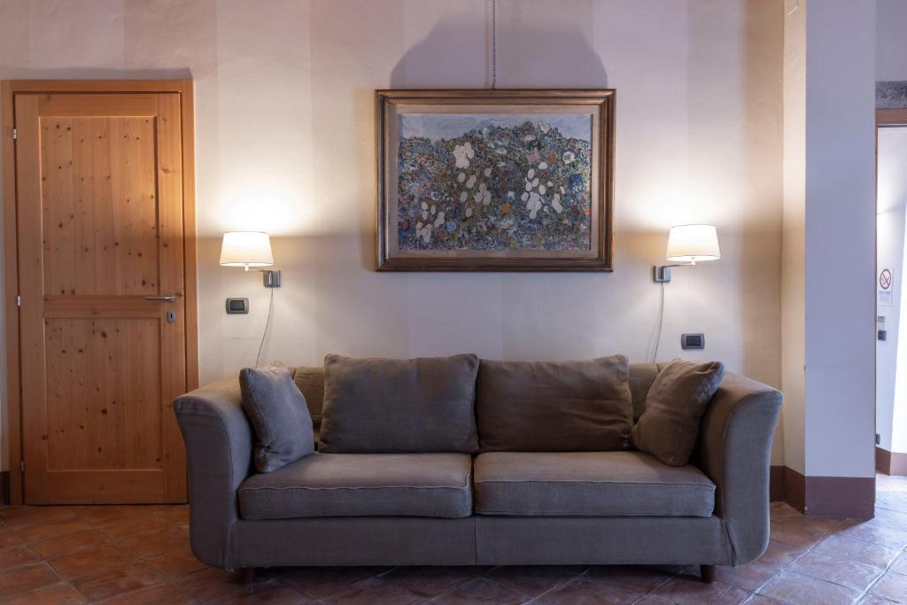 Posezení v ubytování Cascina Girolda