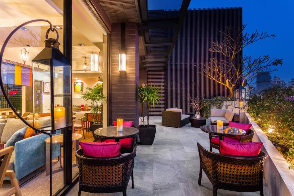 Posezení v ubytování Lacle Hotel-Luzhou Taipei