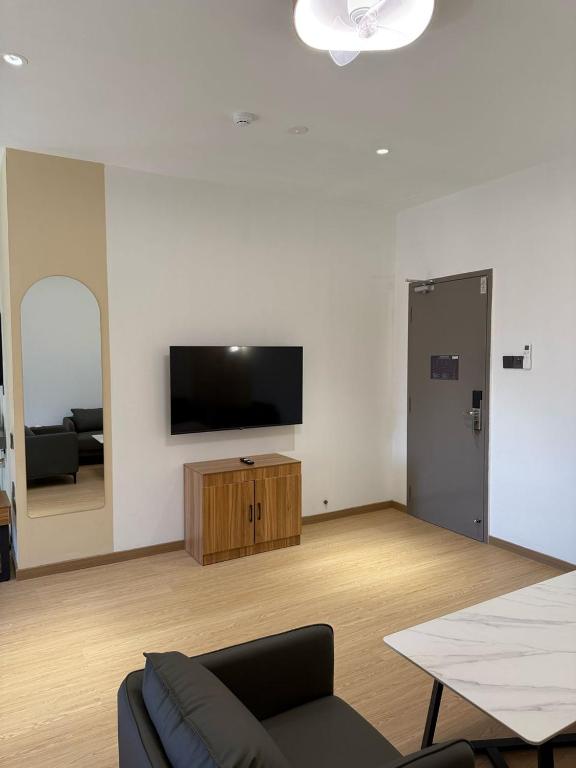 TV a/nebo společenská místnost v ubytování Hotel Ivory Papar