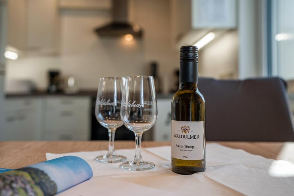 Nápoje v ubytování Ferienwohnung Huschle