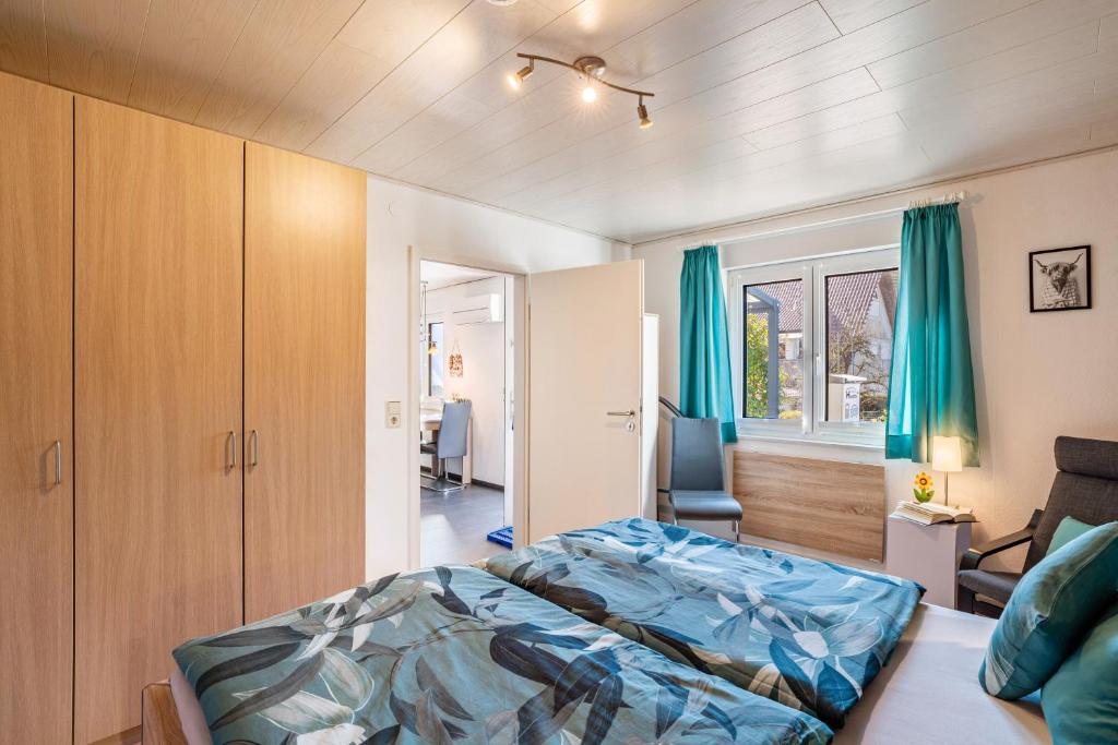 Postel nebo postele na pokoji v ubytování Ferienwohnung Huschle