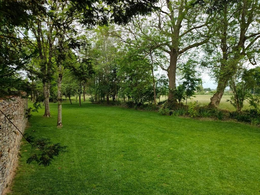 Zahrada ubytování Domaine du Manoir de Vains