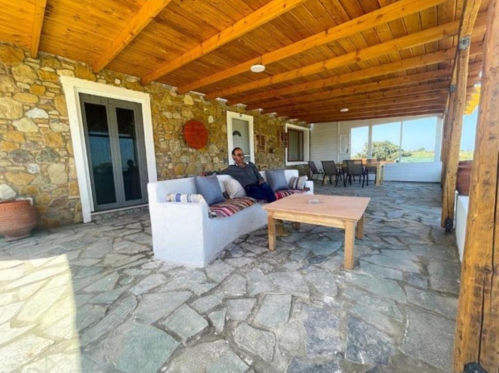 Posezení v ubytování Kenny's Villa