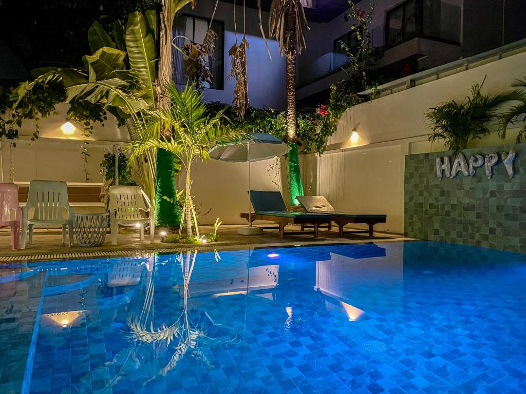 Bazén v ubytování Muni Residence & Spa nebo v jeho okolí