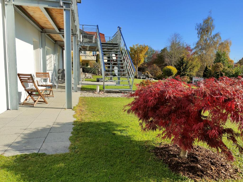 Zahrada ubytování Ferienwohnung Pusteblume