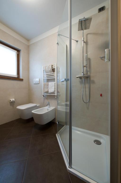Koupelna v ubytování Hotel Vedig