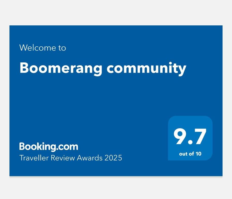 Boomerang community的证书、奖牌、标识或其他文件