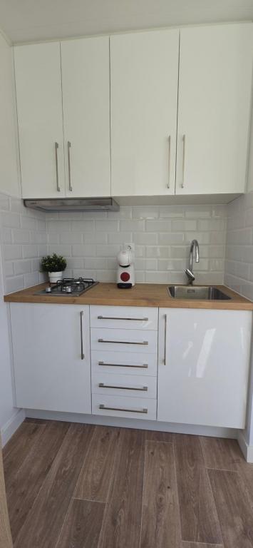 Una cocina o zona de cocina en Blue Ocean Camp - Tasartico