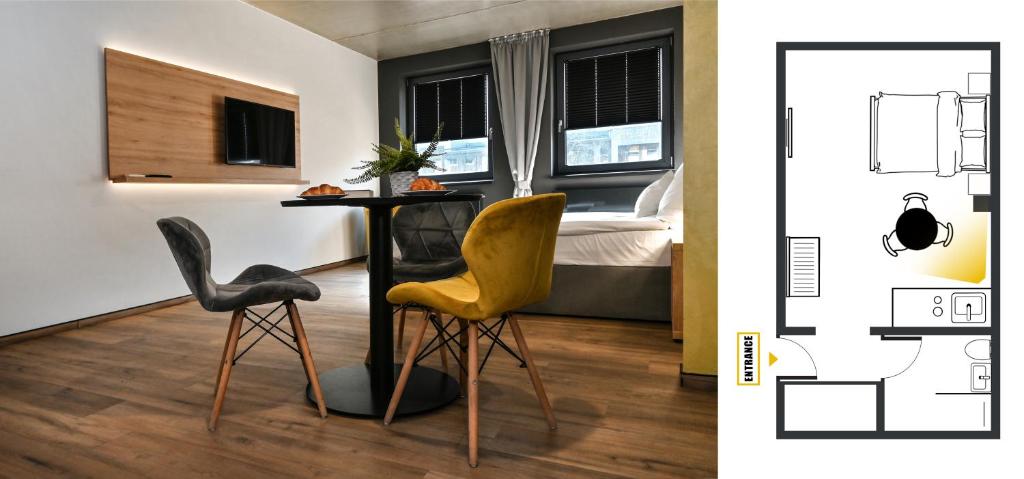 Posezení v ubytování Zafír Apartman Sárvár