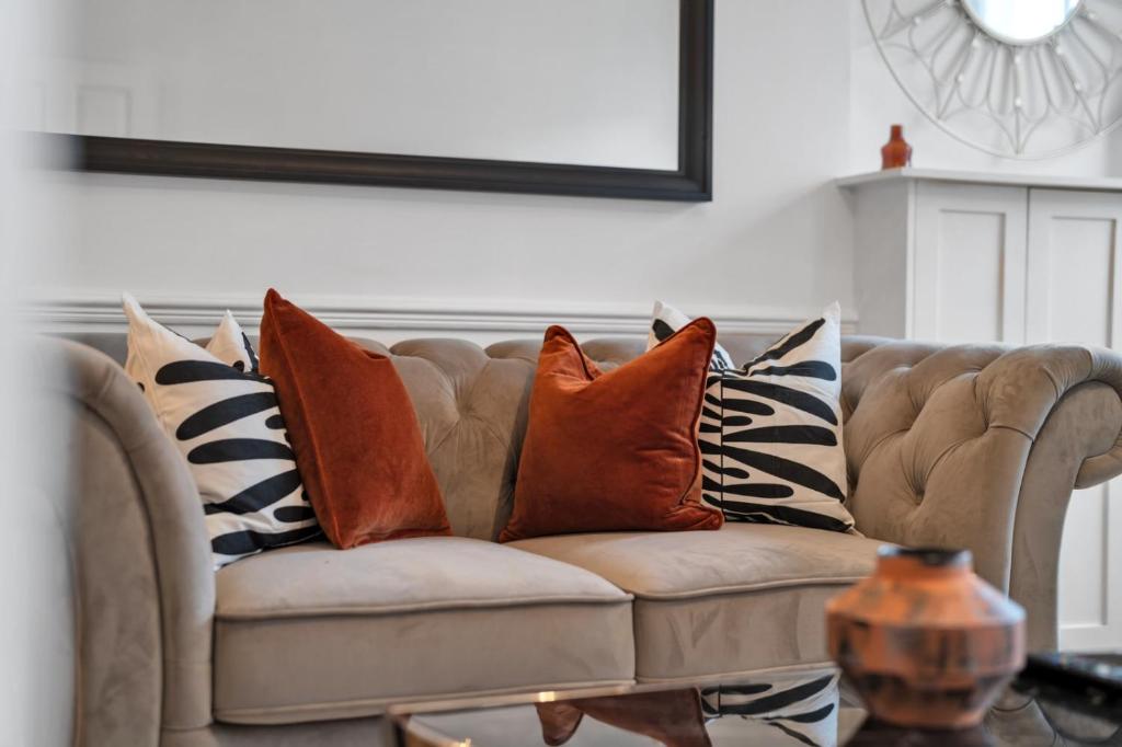 Et opholdsområde på The Mayfair Residence