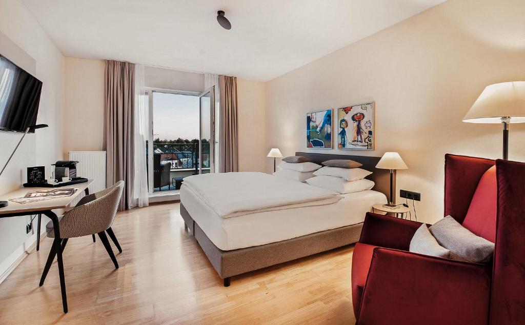 TV a/nebo společenská místnost v ubytování Hotel Villa Medici