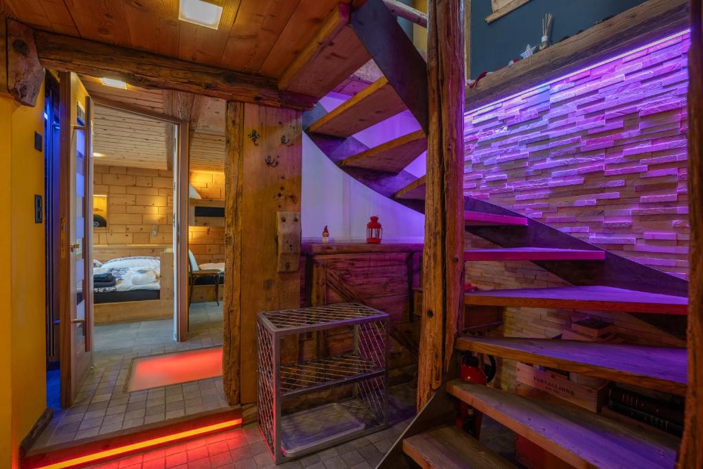 Postel nebo postele na pokoji v ubytování Chalet Schtuba