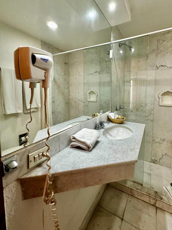 Koupelna v ubytování Hotel de Mendoza