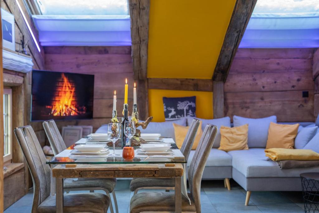 Posezení v ubytování Chalet Schtuba