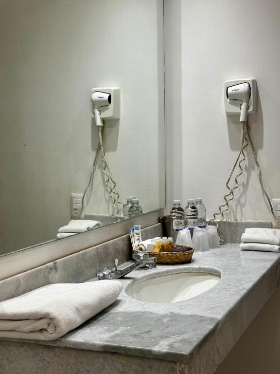 Koupelna v ubytování Hotel de Mendoza