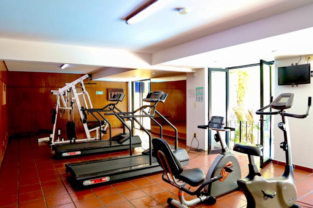 Fitness centrum a/nebo fitness zařízení v ubytování Hotel de Mendoza