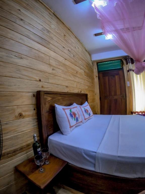Postel nebo postele na pokoji v ubytování Mountain Range Cottage