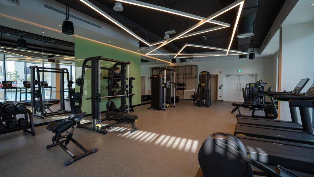Fitness centrum a/nebo fitness zařízení v ubytování 4br Luxury Villa Yas Island Near F1