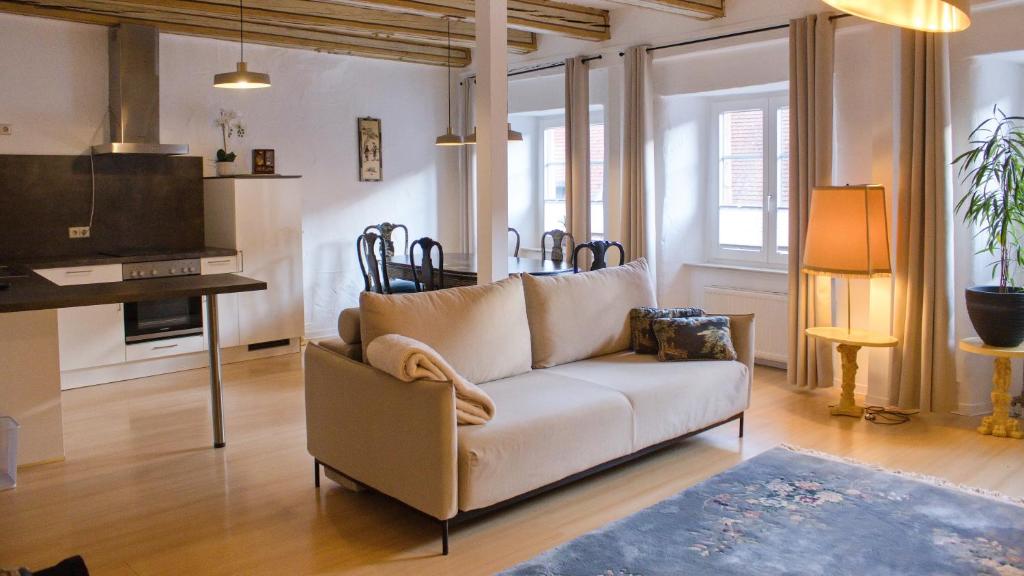 Posezení v ubytování Ferienwohnung Silvia